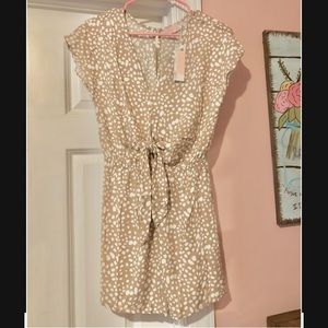 Tan Leopard Romper